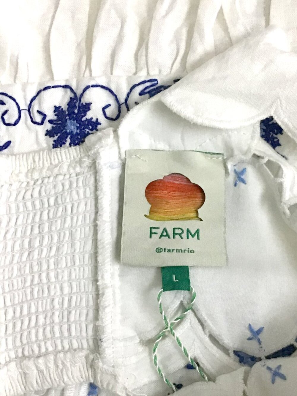 Farm Rio Embroidered Linen-Blend Midi Dress - Picture 14 of 16